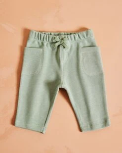 Le Pantalon Lars En Coton Bio - Olive