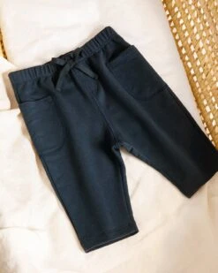 Le Pantalon Lars En Coton Bio - Charbon