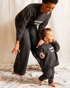 Le Pantalon Pia En Coton Bio - Gris Anthracite -Bijoux Magasin le pantalon pia en coton bio gris anthracite