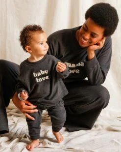 Le Pantalon Pia En Coton Bio - Gris Anthracite -Bijoux Magasin le pantalon pia en coton bio gris anthracite 1