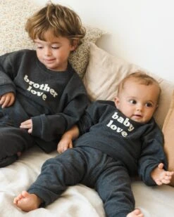 Le Pantalon Pia En Coton Bio - Gris Anthracite -Bijoux Magasin le pantalon pia en coton bio gris anthracite 2