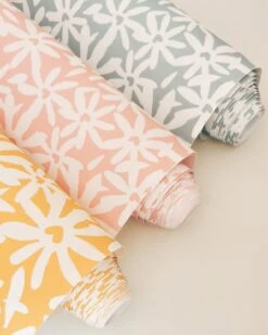 Le Papier Peint Pâquerettes - Rose Poudré -Bijoux Magasin le papier peint paquerettes rose poudre emoi emoi 3