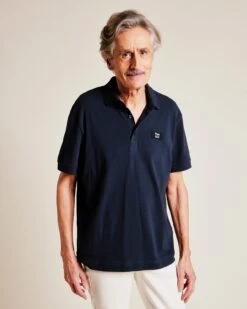 Le Polo Papy Cool En Coton Bio - Charbon