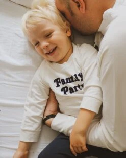 Le Pyjama Family Party Enfant - Ivoire Et Marine