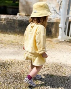 Le Short Sunny En éponge - Vanille -Bijoux Magasin le short brode baby sun bird eponge en coton bio vanille 4 e16db5f1 1e97 44f4 b9f5 0e8b4a364245