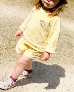 Le Short Sunny En éponge - Vanille -Bijoux Magasin le short brode baby sun bird eponge en coton bio vanille 5 8ab3cf04 f58f 4c4d ba95 cac7e1f3a652