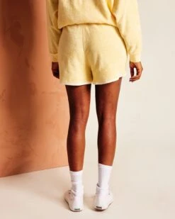Le Short Soretro En éponge - Vanille -Bijoux Magasin le short brode mama sun bird eponge en coton bio vanille 13