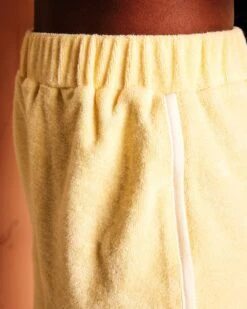 Le Short Soretro En éponge - Vanille -Bijoux Magasin le short brode mama sun bird eponge en coton bio vanille 14