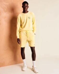 Le Short Samuel En éponge - Vanille 11 Le Short Samuel En éponge - Vanille -Bijoux Magasin le short brode papa sun bird eponge en coton bio vanille 5