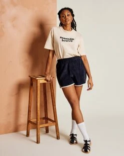Le Short Soretro En éponge - Bleu Nuit -Bijoux Magasin le short femme en coton bio nuit 6