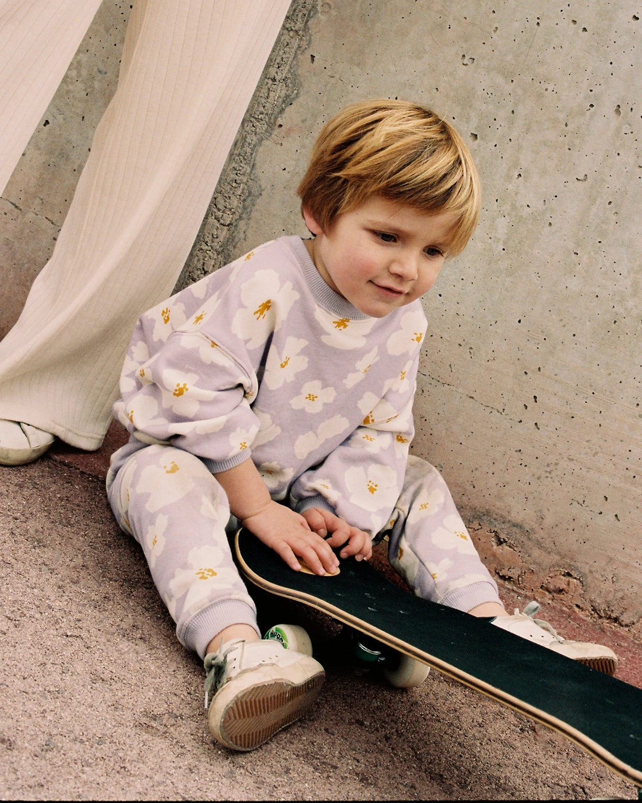 Le Sweat Sam En Coton Bio - Anémones Lilas 5 Le Sweat Sam En Coton Bio - Anémones Lilas – Image 3