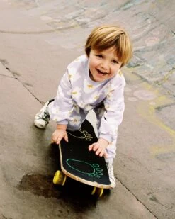 Le Sweat Sam En Coton Bio - Anémones Lilas