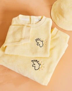 Le Sweat Baby Bird En éponge - Vanille -Bijoux Magasin le sweat brode baby sun bird eponge en coton bio vanille 1 46a2f11a ef80 4dc0 9757 9850f9501377