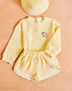 Le Sweat Baby Bird En éponge - Vanille -Bijoux Magasin le sweat brode baby sun bird eponge en coton bio vanille 2 401cd88f 6937 4be1 9f2f 3d363d92c313