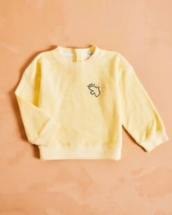 Le Sweat Baby Bird En éponge - Vanille