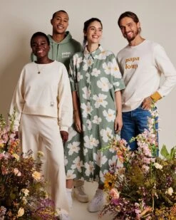 Le Sweat Brodé Papa Loup En Coton Bio - Crème -Bijoux Magasin le sweat brode papa loup en coton bio creme 2