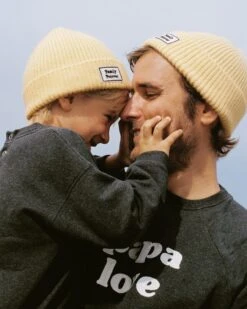 Le Sweat Brodé Papa Love En Coton Bio - Gris Anthracite -Bijoux Magasin le sweat brode papa love en coton bio gris anthracite 5