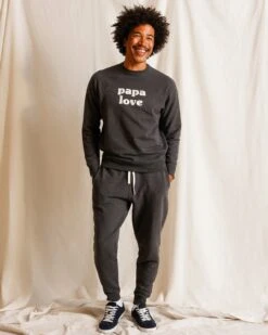Le Sweat Brodé Papa Love En Coton Bio - Gris Anthracite -Bijoux Magasin le sweat brode papa love en coton bio gris anthracite 6eb7d653 0fb4 4c8e 9c00 9a86a781d2f2