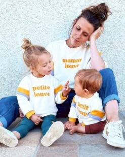 Le Sweat Brodé Petit Loup En Coton Bio - Crème -Bijoux Magasin le sweat brode petit loup en coton bio creme