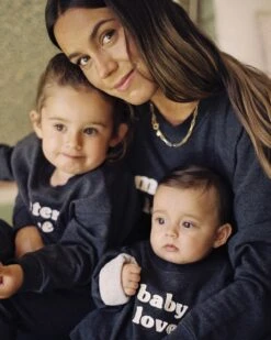 Le Sweat Brodé Sister Love En Coton Bio - Gris Anthracite -Bijoux Magasin le sweat brode sister love en coton bio gris anthracite 67030c67 321e 4d01 94ee 9c222b11389f