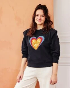 Le Sweat Club À La Folie Femme En Coton Bio - Charbon