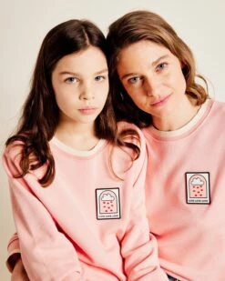 Le Sweat Club Love Love Love Femme En Coton Bio - Rose -Bijoux Magasin le sweat club love love love femme en coton bio creme 14