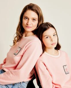 Le Sweat Club Love Love Love Femme En Coton Bio - Rose -Bijoux Magasin le sweat club love love love femme en coton bio creme 17