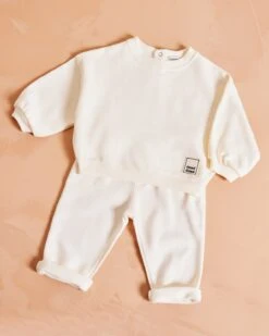Le Sweat Adoré Enfant En Coton Bio - Crème -Bijoux Magasin le sweat eternel enfant en coton bio creme 3