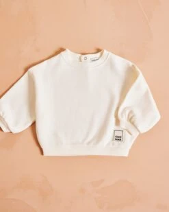 Le Sweat Adoré Enfant En Coton Bio - Crème