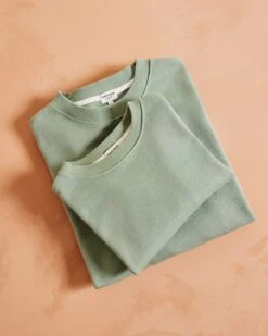 Le Sweat Adoré Homme En Coton Bio - Olive -Bijoux Magasin le sweat eternel homme en coton bio olive 2