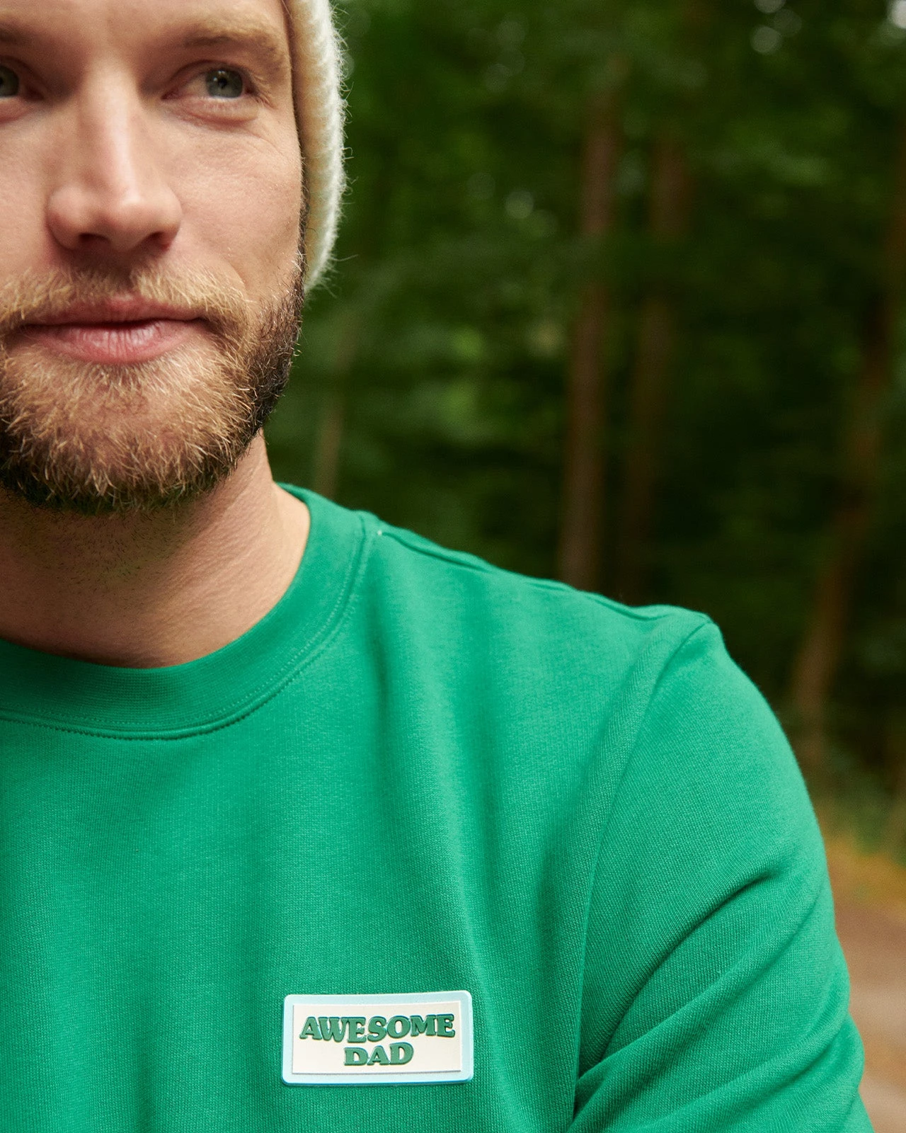 Le Sweat Gomme Awesome Dad En Coton Bio - Vert 13 Le Sweat Gomme Awesome Dad En Coton Bio - Vert – Image 11