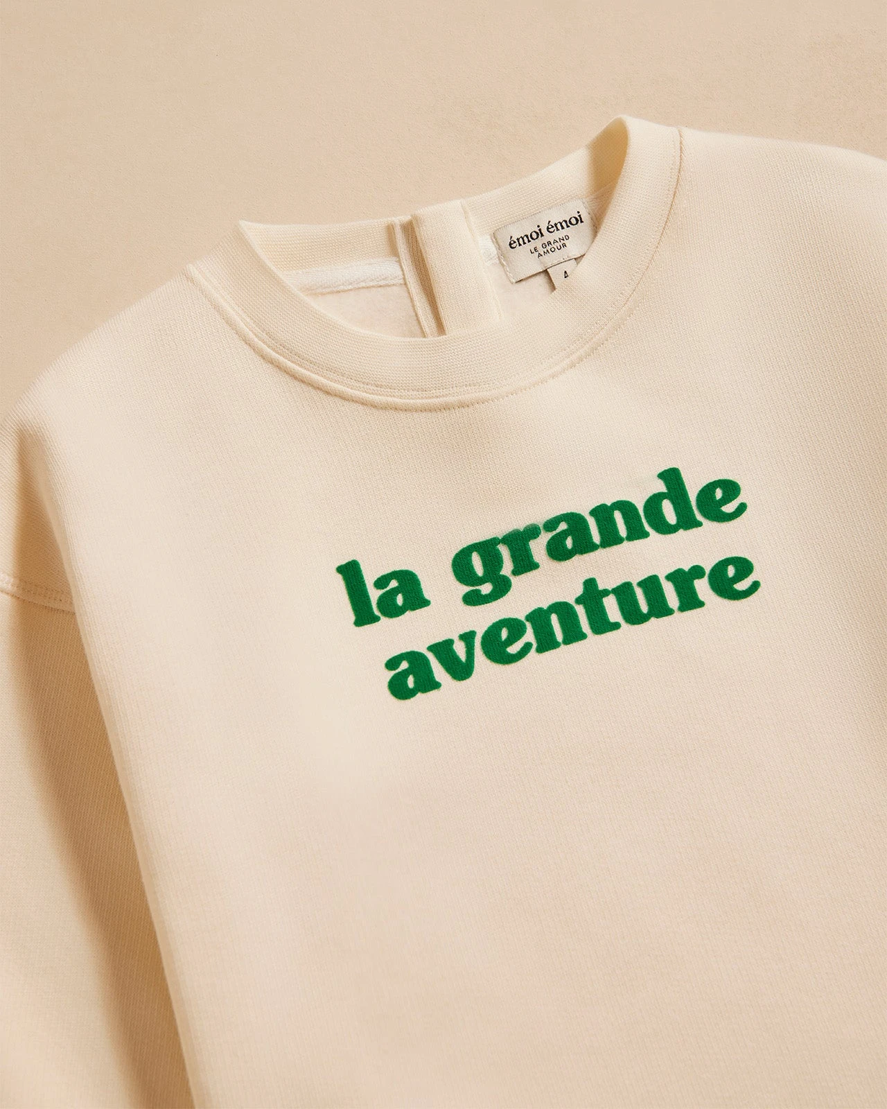 Le Sweat La Grande Aventure Enfant En Coton Bio - Crème 4 Le Sweat La Grande Aventure Enfant En Coton Bio - Crème – Image 2
