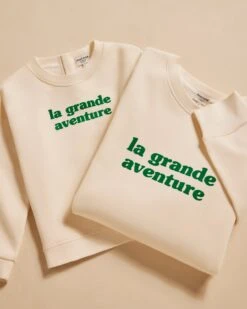 Le Sweat La Grande Aventure Enfant En Coton Bio - Crème 21 Le Sweat La Grande Aventure Enfant En Coton Bio - Crème -Bijoux Magasin le sweat la grande aventure enfant en coton bio creme 4