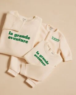 Le Sweat La Grande Aventure Enfant En Coton Bio - Crème 23 Le Sweat La Grande Aventure Enfant En Coton Bio - Crème -Bijoux Magasin le sweat la grande aventure enfant en coton bio creme 6