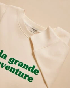 Le Sweat La Grande Aventure Homme En Coton Bio - Crème 14 Le Sweat La Grande Aventure Homme En Coton Bio - Crème -Bijoux Magasin le sweat la grande aventure homme en coton bio creme 1