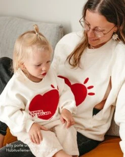 Le Sweat L'amour Est Déclaré Enfant En Coton Bio - Crème -Bijoux Magasin le sweat lamour est declare enfant en coton bio creme 4 5f71bc79 ef86 40cd bdff 0e5d60516603