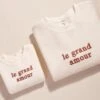 Le Duo De Sweats Le Grand Amour Femme / Enfant En Polaire Recyclée - Crème -Bijoux Magasin le sweat le grand amour femme en polaire recyclee ivoire 3 0ccbf6bc 4124 4de3 a979 dd6a24da15a2