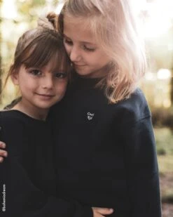Le Sweat Mini Patch Cool Kid En Coton Bio - Charbon -Bijoux Magasin le sweat mini patch cool kid en coton bio charbon 3