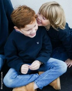 Le Sweat Mini Patch Cool Kid En Coton Bio - Charbon -Bijoux Magasin le sweat mini patch cool kid en coton bio charbon 6