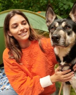 Le Sweat Simone Matelassé Soleils - Orange -Bijoux Magasin le sweat simone matelasse soleils orange 9