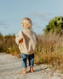 Le Sweat Sun En Polaire Recyclée Et Col Zippé - Latte -Bijoux Magasin le sweat sun en polaire recyclee et col zippe latte 7