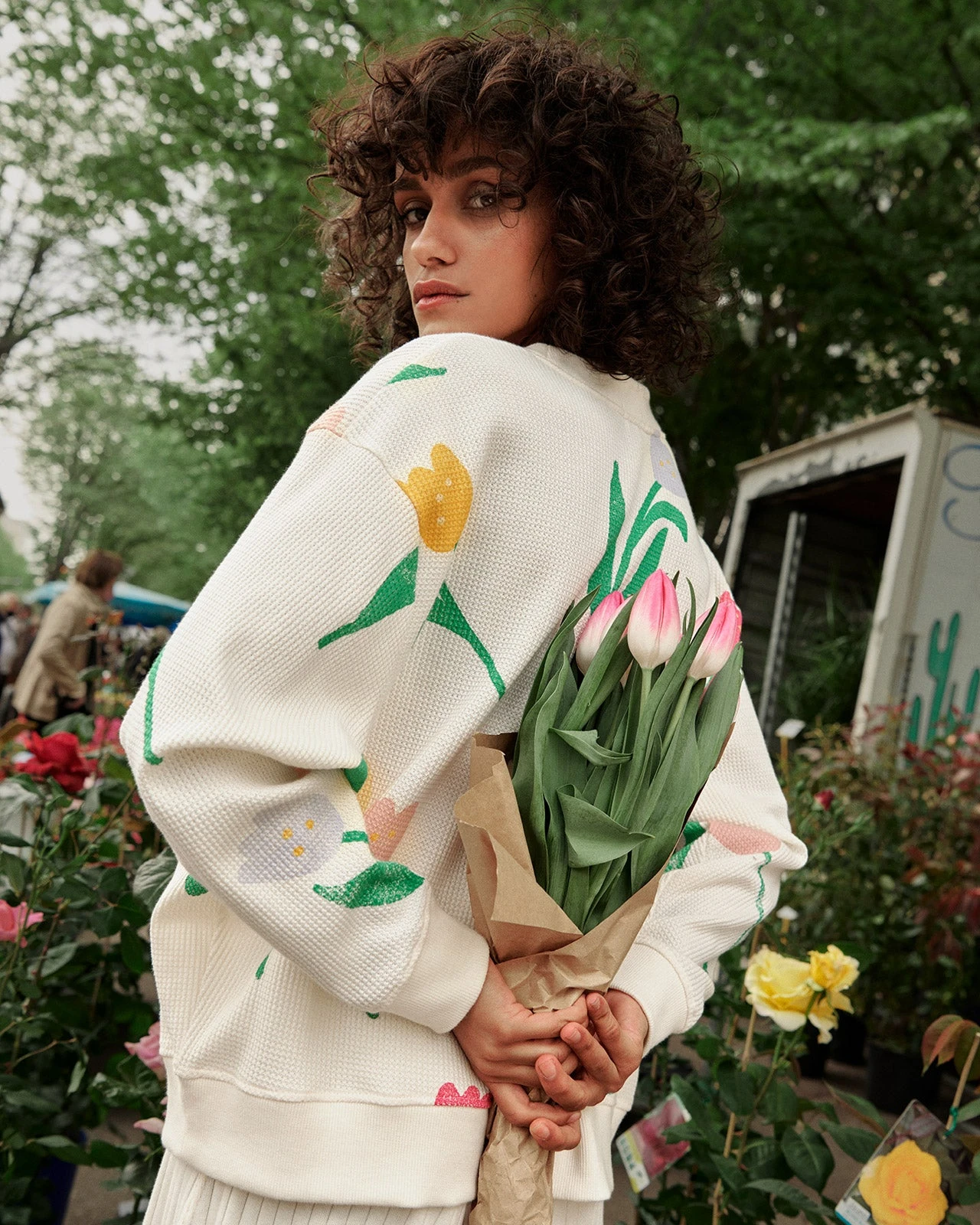 Le Sweat Scarlett En Coton Bio - Tulipes 5 Le Sweat Scarlett En Coton Bio - Tulipes – Image 3