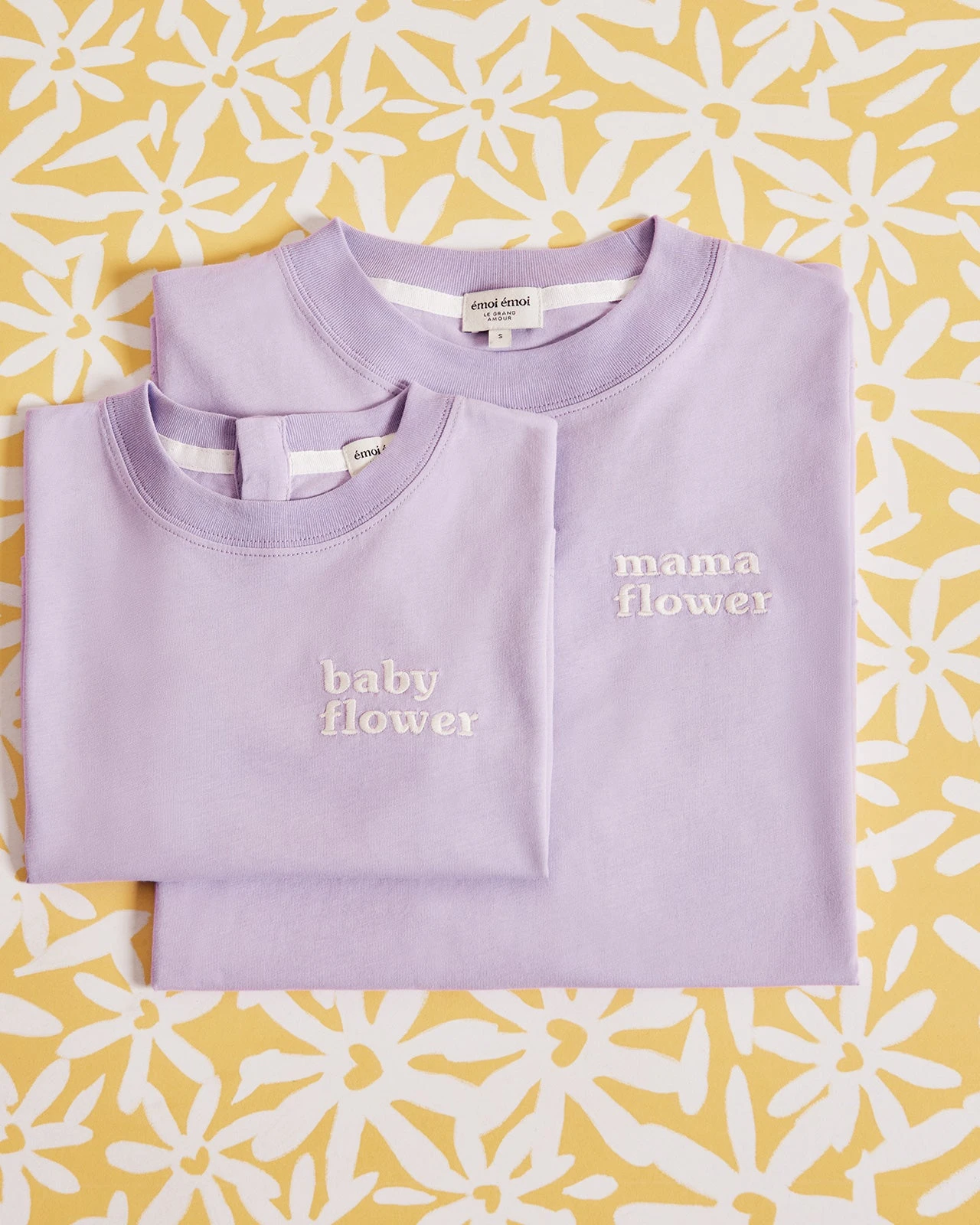 Le T-shirt Brodé Baby Flower En Coton Bio - Lilas 8 Le T-shirt Brodé Baby Flower En Coton Bio - Lilas – Image 6