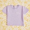 Le T-shirt Brodé Baby Flower En Coton Bio - Lilas 1 Le T-shirt Brodé Baby Flower En Coton Bio - Lilas -Bijoux Magasin le t shirt brode baby flower en coton bio lilas 5