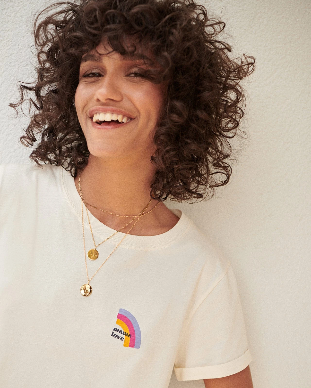 Le T-shirt Rainbow Mama Love En Coton Bio - Ivoire 7 Le T-shirt Rainbow Mama Love En Coton Bio - Ivoire – Image 5