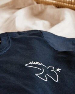 Bijoux Magasin -Bijoux Magasin le t shirt brode sister bird en coton bio nuit 4