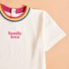 Le T-shirt Rainbow Family Love Enfant En Coton Bio - Crème -Bijoux Magasin le t shirt family love enfant en coton bio creme 3