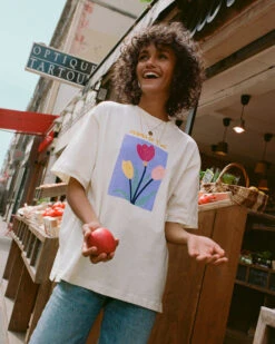 Le Duo De T-shirts Mama Of Two X Baby Flower - Tulipes -Bijoux Magasin le t shirt mama of two en coton bio creme 3 545x728 d5bf9a3b e408 43eb 98dd f31f05c01f14