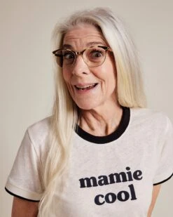 Le T-shirt Mamie Cool En Coton Et Lin - Crème 7 Le T-shirt Mamie Cool En Coton Et Lin - Crème -Bijoux Magasin le t shirt mamie cool en coton et lin creme 2