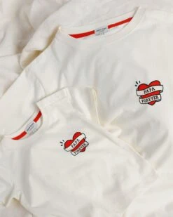 Le T-shirt Papa Forever Enfant En Coton Bio - Ivoire -Bijoux Magasin le t shirt papa forever enfant en coton bio ivoire emoi emoi 4